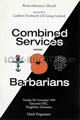 Combined Services v Barbarians 1999 rugby  Programme